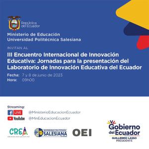 Afiche promocional del III Encuentro Internacional de Innovación Educativa